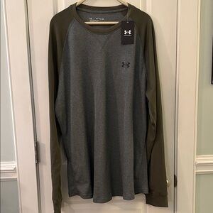 Under Armour Men's Long Sleeve Shirt - Charcoal and Olive